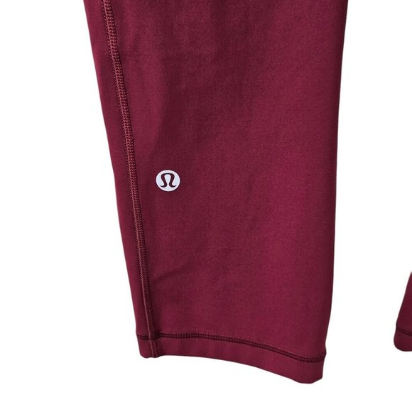Lululemon Speed Up Crop *21", Mid Rise, Red, Luxtreme, Athletic, Running, Size 4 - Picture 4 of 9